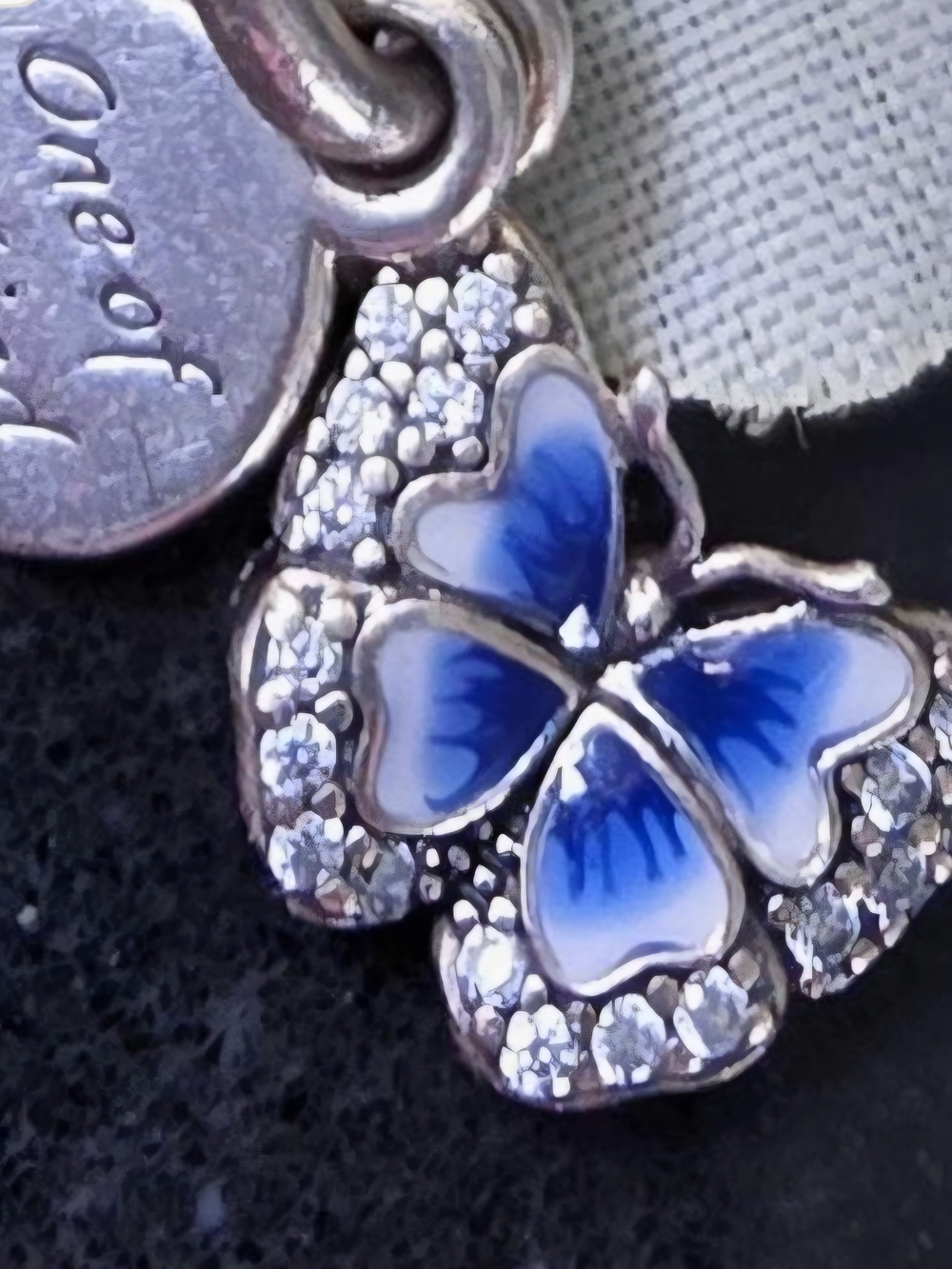 Pandora Blue Butterfly One of a Kind Dangle Charm 790757C01